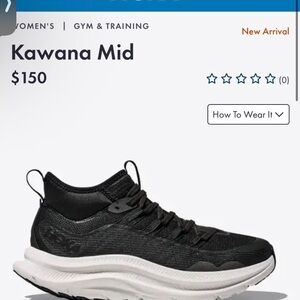 Hoka Kawana Mid Black Athletic Shoes